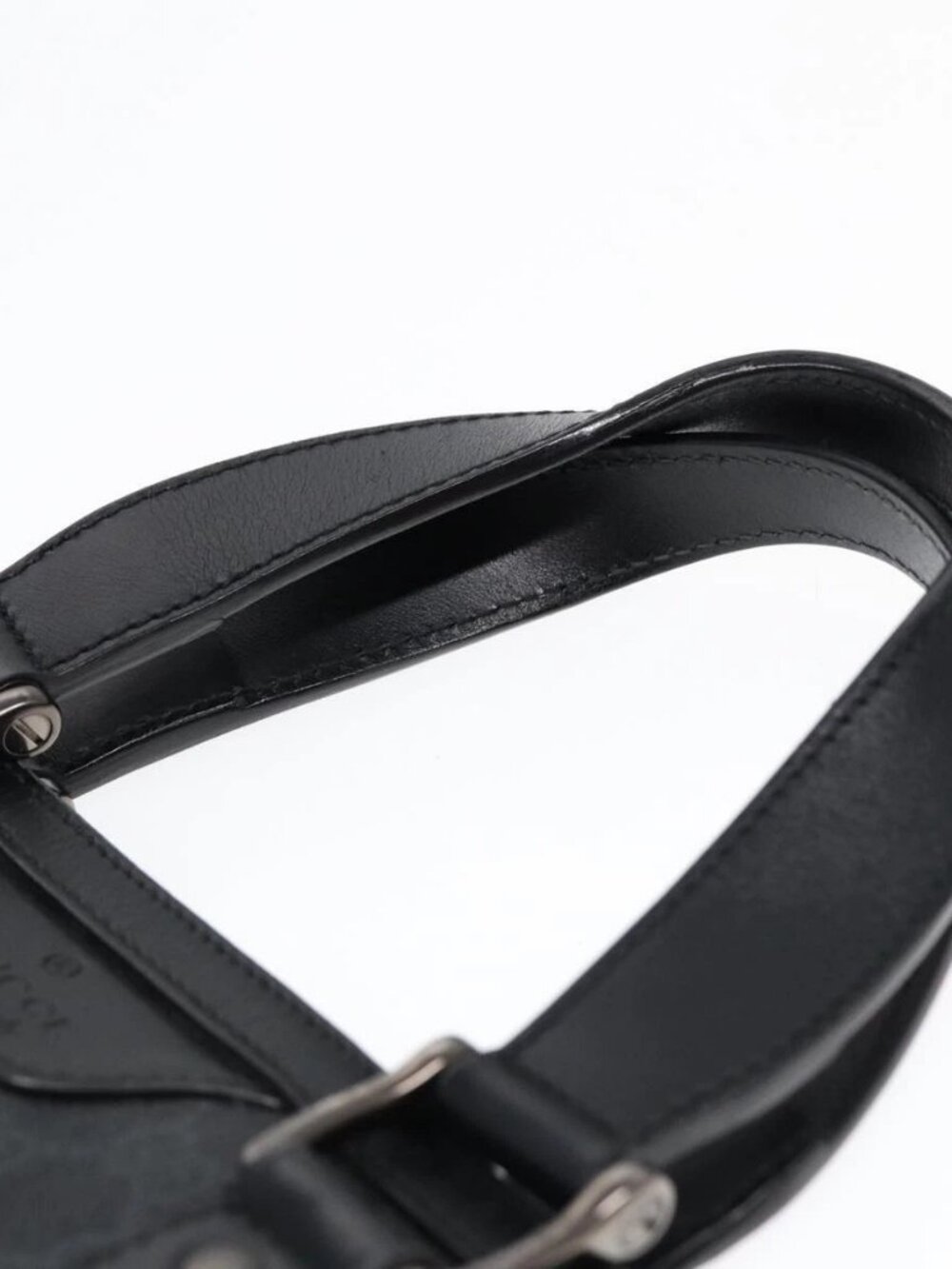 GUCCI GG Canvas Hand Bag Black 322072 Auth bs17120 - Picture 8 of 15
